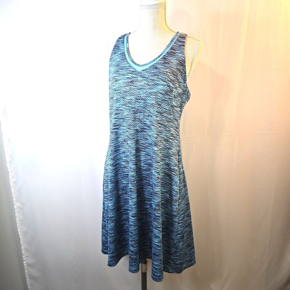 MPG Women's Size XL Heather Blue Athletic Dress Racerback Tank Sleeveless Casual